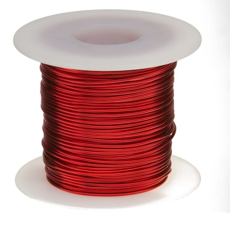 REMINGTON INDUSTRIES Magnet Wire, Enameled Copper Wire, 17 AWG, 2.5 Lbs, 399' Length, 0.0469" Diameter, Red 17SNS2.5